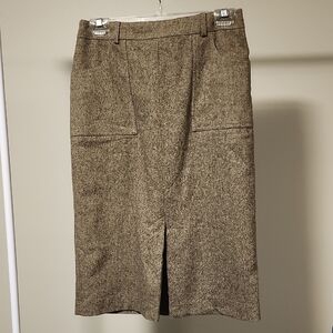 Pierre Cardin Tan Pencil Skirt